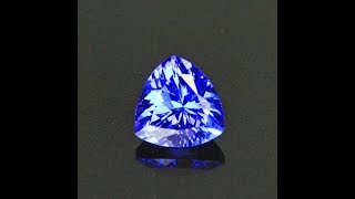 Ttrilliant Tanzanite Violet Blue Intense Gemstone .93 Carats