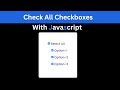 All Checkboxes With Javascript