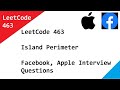 LeetCode 463  Island Perimeter - Facebook, Apple Interview Questions Solved Using DFS
