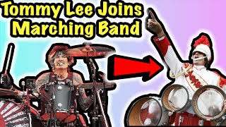 When a Rock Star Drummer Joins Marching Band...