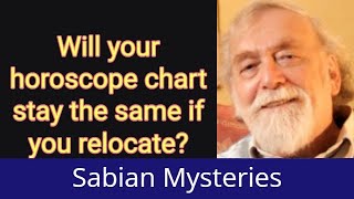 Will your horoscope chart stay the same if you relocate?