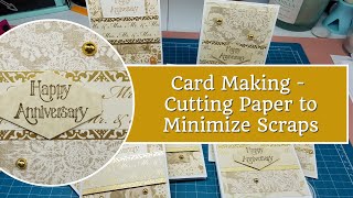 Card Making - Cutting Paper to Minimize Scraps