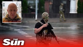 Wagner Group mercenaries patrol streets of Russian Rostov-on-Don in anti-Putin 'coup'
