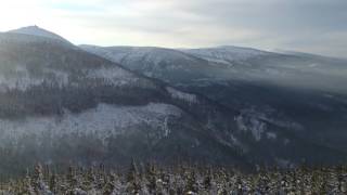 Karkonosze, Skalny Stół, widok na Śnieżkę