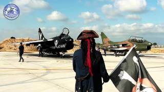 A-7 CORSAIR's Departure from Araxos AFB to RIAT 2014