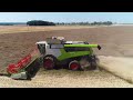 rzepak w pełni harvest in poland 4x lexion 5x ursus