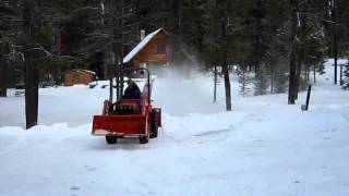 Using my new Kubota B7800 and Snowblower