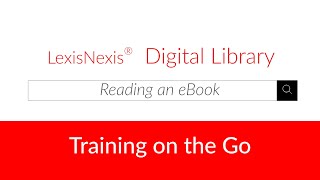 Reading an eBook on Digital Library