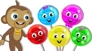 Finger Family Song With Colorful Lollipops & more Kids Songs By @@hooplakidz | Nursery Rhymes Street