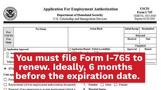 How to Renew Your EAD?