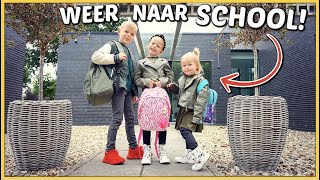 KiDS GAAN WEER NAAR SCHOOL! ( groep 3 \u0026 5) 🏫 | Bellinga Vlog #2198