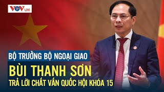 Quốc hội chất vấn Bộ trưởng Bộ Ngoại giao về công tác bảo hộ công dân, phòng chống tiêu cực