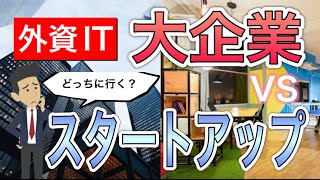 【外資IT】大企業とスタートアップどちらに入るべきか？【就職・転職】