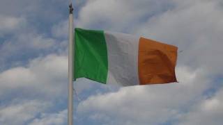 Irish Flag in Dublin Ireland