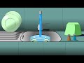 wasting water 2d animation