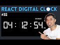 #32: Create a Digital Clock using React JS in Hindi | React Mini Project #2