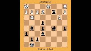 Semenkin vs Mikhail Tal | Latvian Championship, 1954 #chess