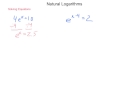 algebra2 7.6 natural logarithms