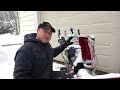 toro e24 electric snow blower in action with donyboy73