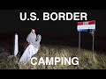 Camping On Canada-U.S. Border