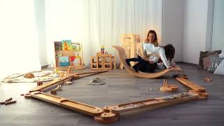 Sopey’s wooden toys made in Italy: [OFFICIAL VIDEO]balance board,sensory path