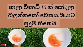 මේක ගාලා විනාඩි 10 සෝදලා බලන්නකෝ වෙනස. මුහුනේ තෙල් ගතිය අඩු වෙලා පැහැපත් වෙනවා.