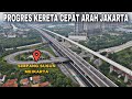 Pemasangan Instalasi Kelistrikan Arah Jakarta Terus Dikebut. Kereta Cepat Jakarta - Bandung