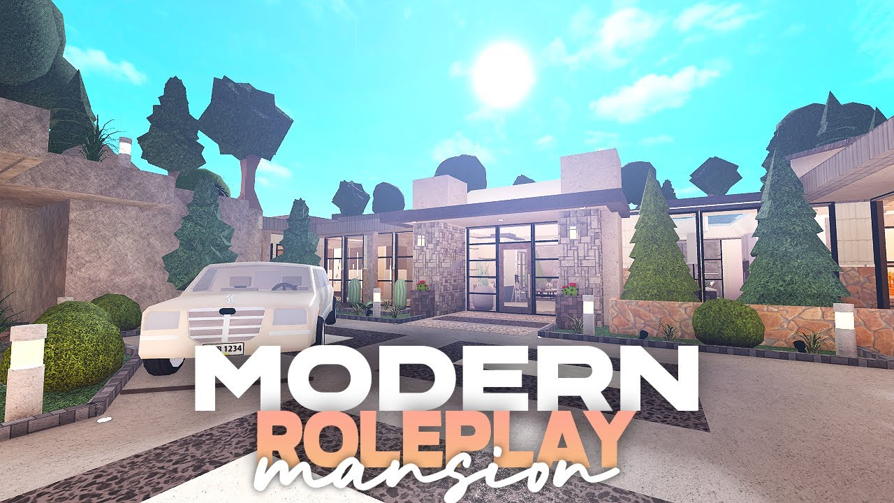 Modern Roleplay Mansion • Bloxburg Speed Build | [No Gamepass] - YouTube