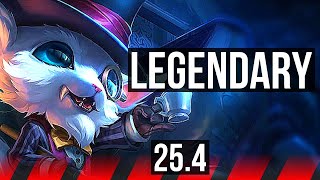 GNAR vs DARIUS (TOP) | 7 solo kills, 12/2/8, Legendary | EUW Grandmaster | 25.4