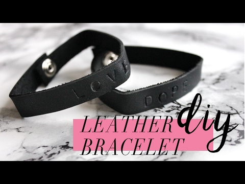 DIY LEATHER BRACELET // BEPRISMATIC DIY LEATHER BRACELET // BEPRISMATIC