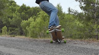 Johnny riding full chunder on the freebord 5X