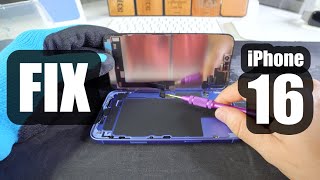 How To Take Apart / Repair iPhone 16 \u0026 16 Plus Screen