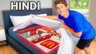 I Built a SECRET McDonald's in My Room!🏠