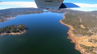 Departing Runway 26 over Big Bear Lake, California (L35)