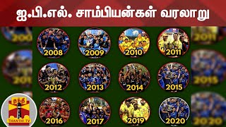 ஐ.பி.எல். சாம்பியன்கள் வரலாறு | IPL Champions History