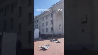 Aftermath of Russian Strike on Ukraine #shorts  | VOA News