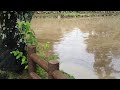 2013年8月1日　記録的豪雨直後の鳥取北中学前、久松山 鳥取県立博物館付近 鳥取城お堀の様子