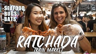 RATCHADA NIGHT MARKET in BANGKOK and MORE (Bangkok Vlog 2019)