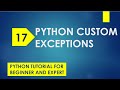 python custom exceptions | python custom exception handling | custom exception class | tutorial