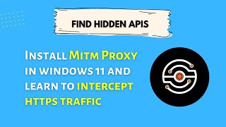 How to download and install mitm proxy in windows 11 | learn to intercept https traffic with mitm