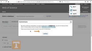 2 - Web of Science: Account Creation