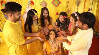 Haldi Ceremony  ||Indian Wedding Video||Jenrif 💓||2022 #marriagegoals  #familyfunctions