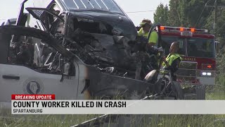 Spartanburg Co. employee killed, deputy injured in crash