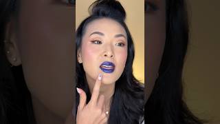 Trying the viral blue lip stain #virallipstain #viralmakeup #lipstain #makeup #wonderskin