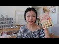 colourpop unboxing 新彩妆开箱刷色 上脸；超粉嫩桃子系sweet talk眼影盘 闪瞎眼人鱼眼影 makeup haul 学生党彩妆 彩妆开箱