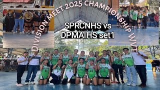 division meet2025 Championship WVT SPRCNHS vs DPMAIHS set1 #volleyball #divisionmeet2025 #highlights