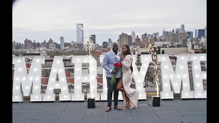 Best New York City Rooftop Proposal!
