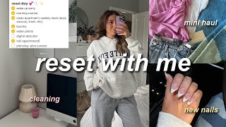 PRODUCTIVE DAY IN MY LIFE (RESET WITH ME) | deep clean, plan, spring try on haul, refresh, & relax!