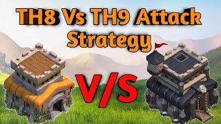 TH8 VS TH9 Attack Strategy 2020 Dragon Attack Strategy | Clash of Clans | Ritesh Coc Gamer |