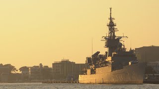 2025.01.23 FFG-935蘭陽軍艦除役塗銷舷號縮時影片